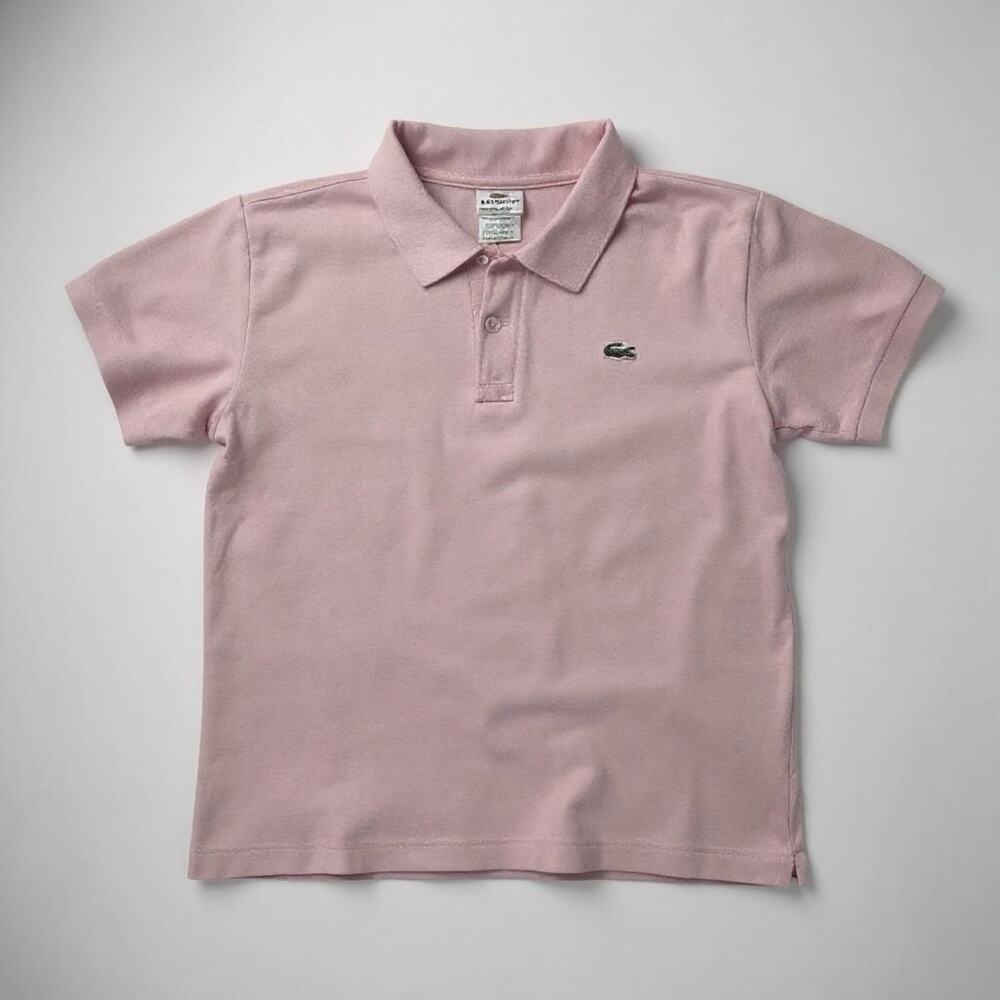 Lacoste Classic Pink Short Sleeve Polo Shirt - Size 3 (Small)